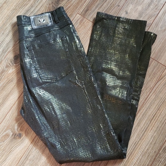 Versace Denim - Vintage Versace leather jean